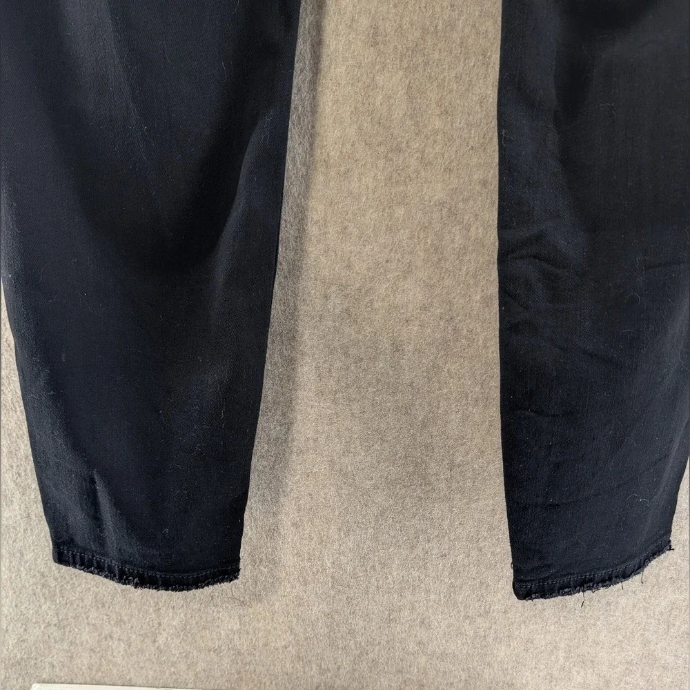 Judy Blue Boyfriend Jeans Women's 7/28 Black Stretch Denim Distressed Pants - Picture 5 of 9